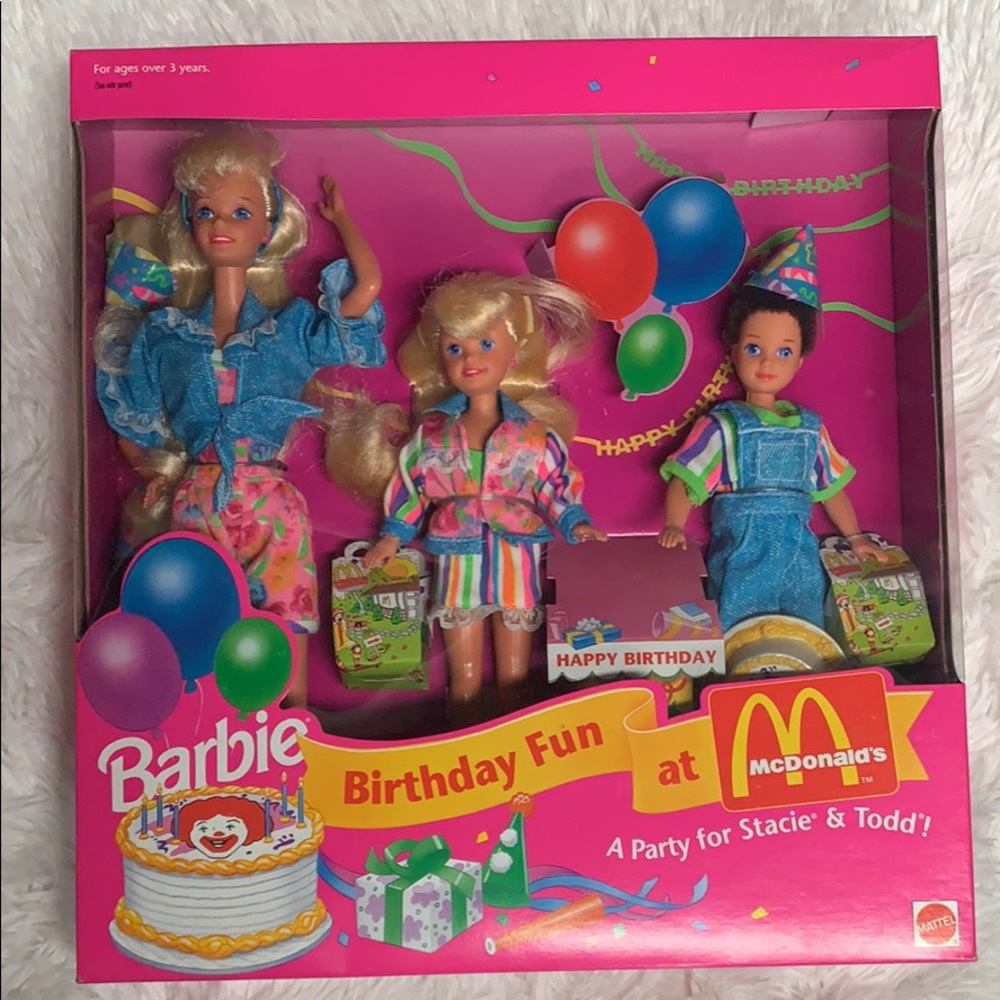 NEW Vintage Barbie 1993 McDonalds Birthday Party